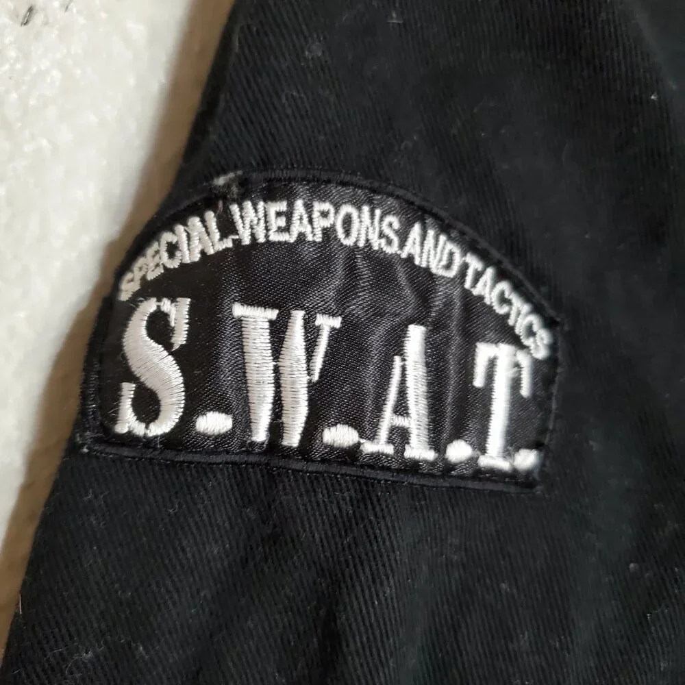 SWAT Officer Costume Jumpsuit Dress Up Halloween Kid's Size 6-8